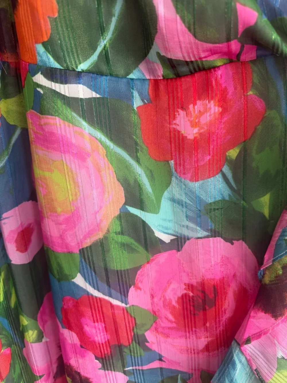 KENSIE Womens Sleeveless Ruffle Floral Maxi Faux Wrap Dress size 14 NWT - Picture 8 of 12